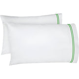 400TC Double Embroidery Cotton Sateen Pillowcases (Set Of 2)