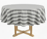 Cabana Striped Round Tablecloth