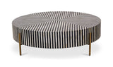 Chameau Medium Coffee Table Black and White