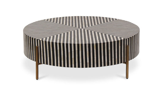 Chameau Small Coffee Table Black and White