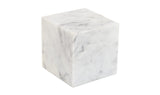 Cora Cube Tabletop Accent Banswara Purple White Marble