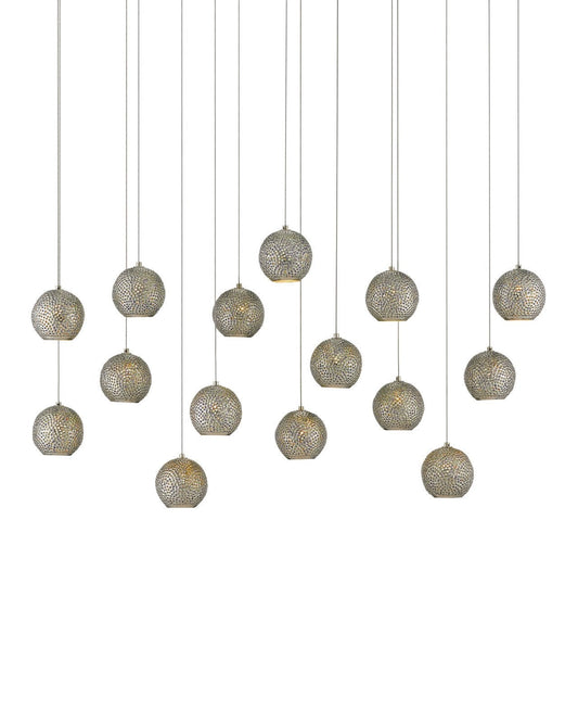 Giro 15-Light Linear Multi-Drop Pendant