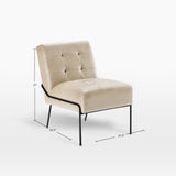 Armless Accent Chair