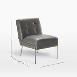Armless Accent Chair