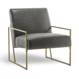 Slanted Upholstered Accent Chair