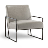 Slanted Upholstered Accent Chair
