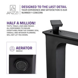 ANZZI Saunter High Arc Single Hole Faucet (8.75" H), 1.2 GPM WaterSense Certified, Rhino Alloy Solid Brass, for Vessel Sinks, Various Finishes
