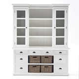 Halifax Library Hutch with Basket Set