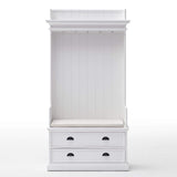 Halifax Entryway Coat Rack & Bench Unit