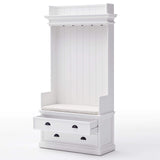 Halifax Entryway Coat Rack & Bench Unit