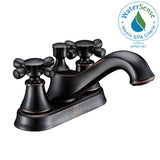ANZZI Major Centerset Faucet, Dual Lever Control, 1.2 GPM WaterSense Certified, Rhino Alloy Solid Brass, Various Finishes