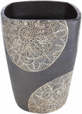 Hearst Terracotta Geometric Black Planter - Clearance