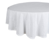 White Round Tablecloth