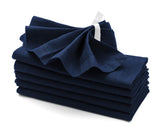 Navy Blue Hemstitch Napkins