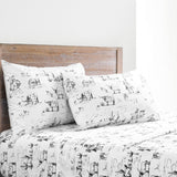 Ranch Life 200TC Cotton Percale Sheet Set