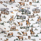 Ranch Life 200TC Cotton Percale Sheet Set