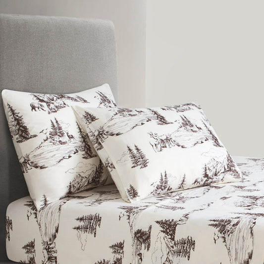 White Pine 200TC Cotton Percale Sheet Set