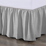 Lily Washed Linen Gathered Bed Skirt