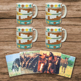 Horses Coaster, Set of 4