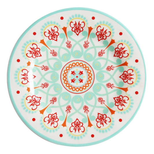 Western Motif Melamine Dinner Plates, Set of 4