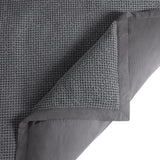 Stonewashed Cotton Waffle Weave Duvet Cover Set, Slate