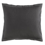 Stonewashed Cotton Waffle Weave Euro Sham, Slate