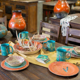 Feather 14PC Melamine Dinnerware Set