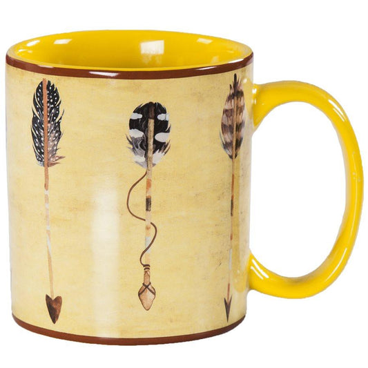 Large Arrow Design Mug, Set of 4
