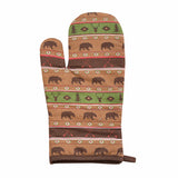 Aztec Multi-Animal Printed Oven Mitt, Set of 5