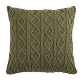 Cable Knit Soft Diamond Throw Pillow
