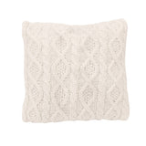 Cable Knit Soft Diamond Throw Pillow