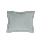 Linen Cotton Diamond Quilted Boudoir Pillow