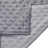 Eucalyptus Pintuck Quilt, Gray