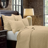 Linen Cotton Diamond Quilt, Full/Queen, 4 Colors