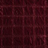 Stella Faux Silk Velvet Double Box Stitch Quilt Set