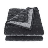 Stella Faux Silk Velvet Pintuck Quilt