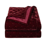 Stella Faux Silk Velvet Pintuck Quilt