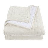 Stella Faux Silk Velvet Pintuck Quilt