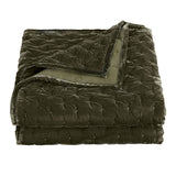 Stella Faux Silk Velvet Pintuck Quilt