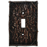 Pine Bark Single Switch Wall Plate