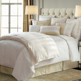 Hollywood Golden Chevron Reversible Euro Sham