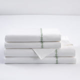 Laurel Embroidered Border 350TC Cotton Sateen Sheet Set