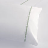 Laurel Embroidered Border 350TC Cotton Sateen Sheet Set