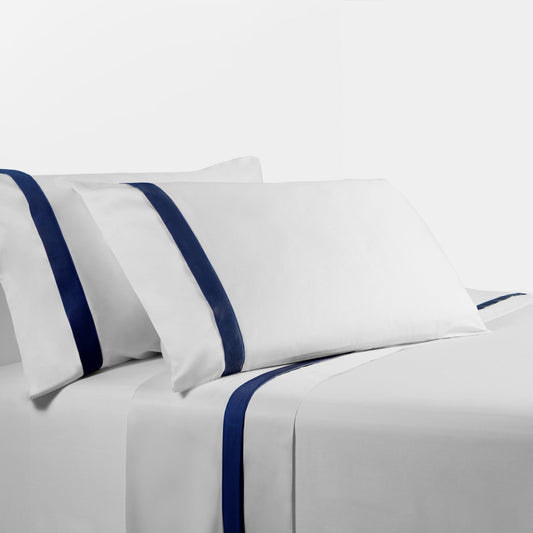 Flange Design 350TC Cotton Sateen Sheet Set