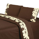 Cowhide 350TC Cotton Sateen Sheet Set, Twin & Full