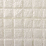 Stella Faux Silk Velvet Double Box Stitch Quilt Set