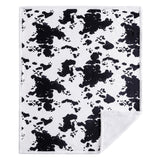Elsa Cowhide Campfire Sherpa Throw