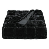 Stella Faux Silk Velvet Double Box Stitch Throw