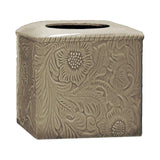 Savannah Ceramic Tissue Box Cover, Taupe