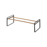 Stackable Shoe Rack (7" H) - Steel + Wood